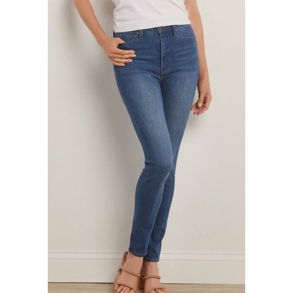 Soft Surroundings The Ultimate High Rise Skinny Ankle Jeans Sliver Lake 8 NEW - Picture 10 of 10